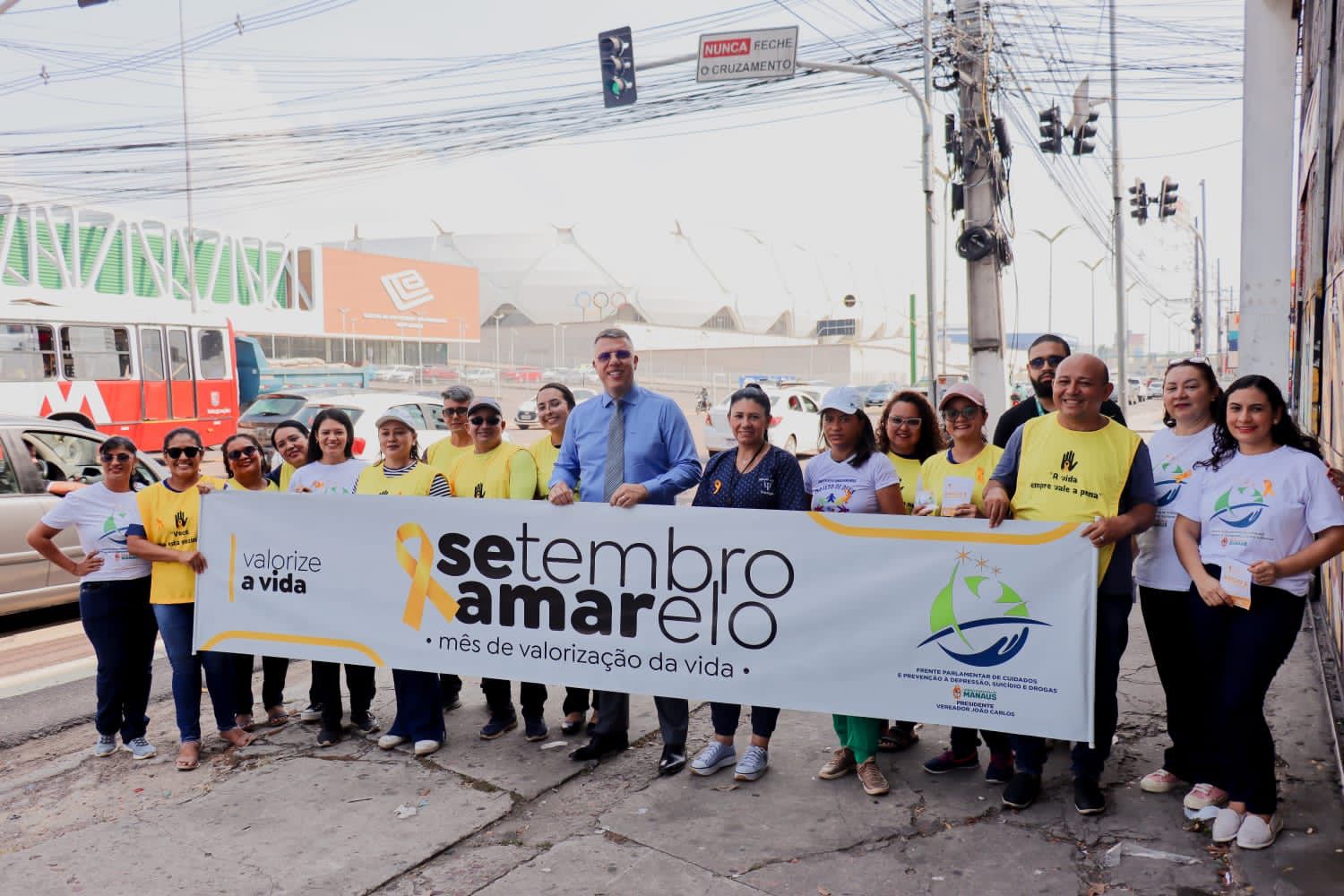 Frente Parlamentar de Cuidados e Prevenção à Depressão, Suicídio e as Drogas da CMM realiza ação em alusão ao mês de Setembro Amarelo