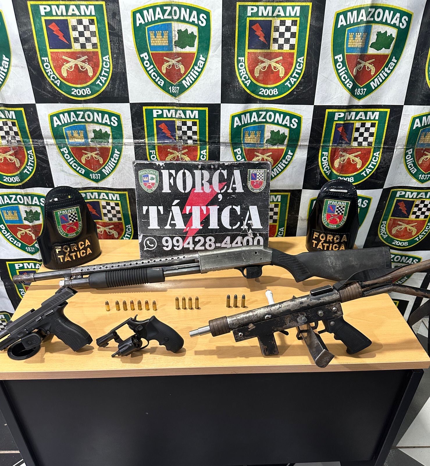 Força Tática prende seis pessoas e apreende sete armas de fogo em 24 horas