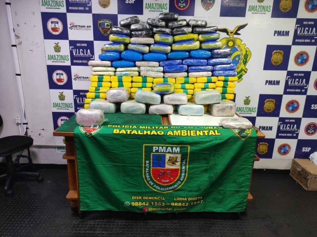 Base Arpão 1: SSP-AM apreende droga avaliadas em mais de R$4,4 milhões em embarcação em Coari
