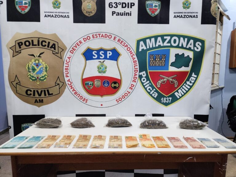 Polícia Civil prende homem procurado por envolvimento com o tráfico de drogas no sul do Amazonas