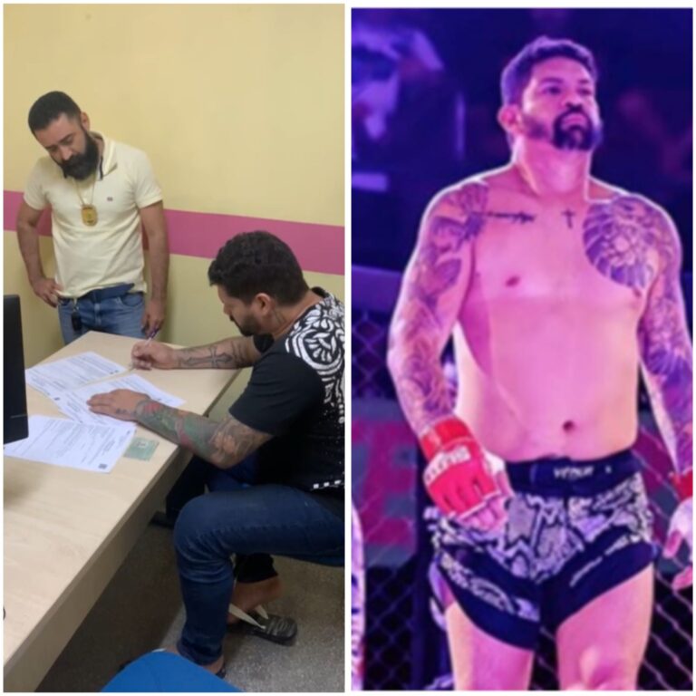 Cumprimento de mandado de prisão para lutador que espancou a namorada