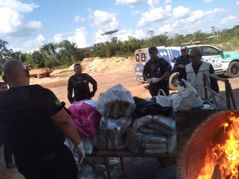 Operação Caurés: Polícia Civil incinera aproximadamente 200 Quilos de Drogas em Barcelos