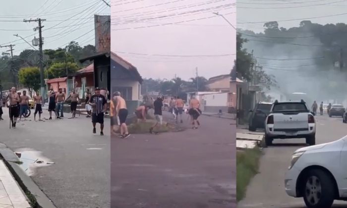 Confronto entre torcidas organizadas em Manaus deixa feridos; vídeos