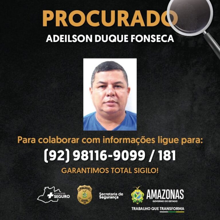 Polícia Civil divulga imagem de foragido por homicídio tentado após agressão de trânsito