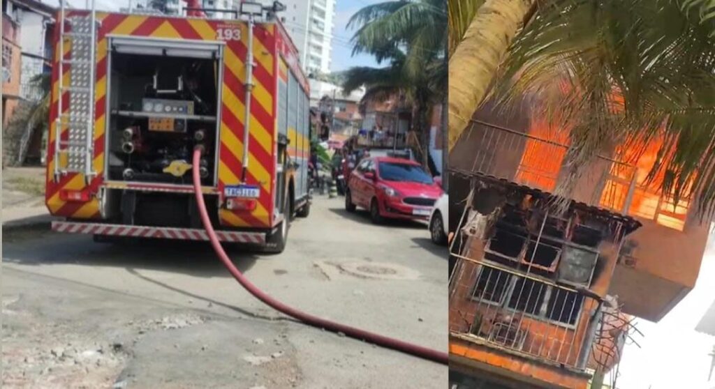 Incêndio é registrado no Prosamin zona sul de Manaus deixa feridos