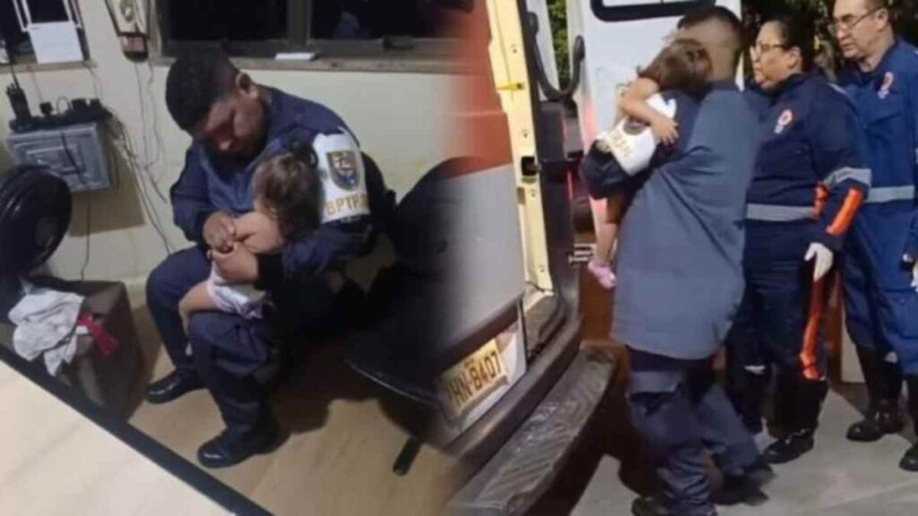 Ação Rápida do BPTran Salva Bebê Engasgada com Amendoim na Zona Norte de Manaus