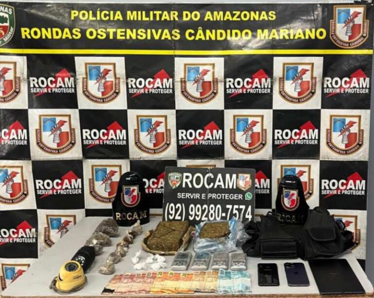 ROCAM prende mulher e apreende drogas na zona Norte de Manaus