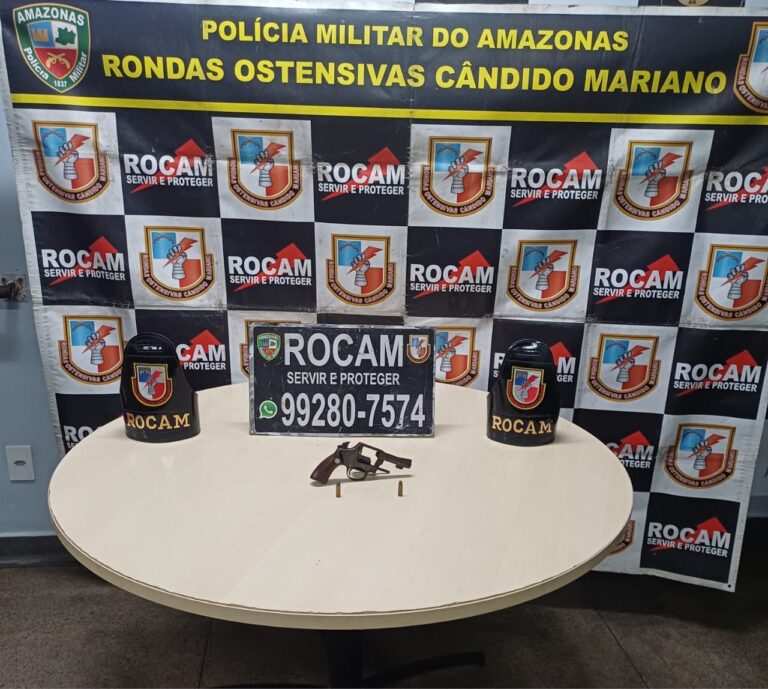 ROCAM apreende revólver durante ação no bairro Petrópolis