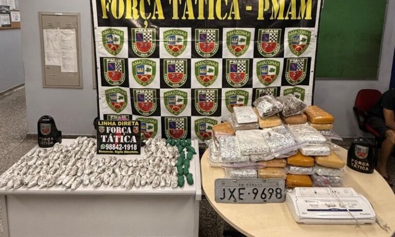 Força Tática apreende mais de 80 kg de drogas no Tarumã