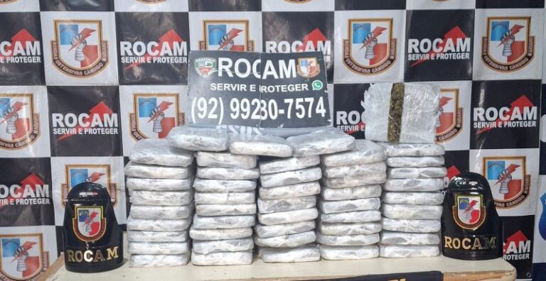 ROCAM apreende drogas avaliadas em R$ 200 mil durante operação em Coari