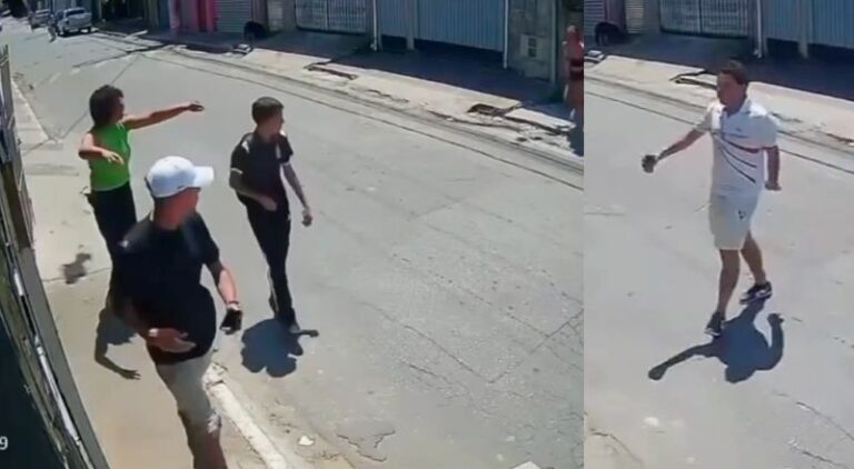 VÍDEO: Jovem é esfaqueada nas costas e corre pela rua enquanto namorado a persegue