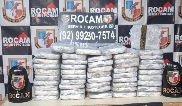 Denúncia anônima leva à apreensão de 48 tabletes de drogas em Coari