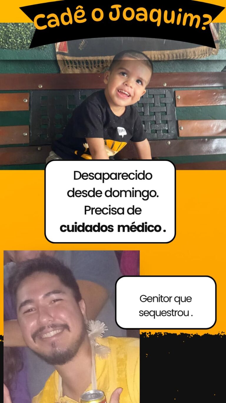 Pai sequestra filho e Mãe pede ajuda para localiza-los.