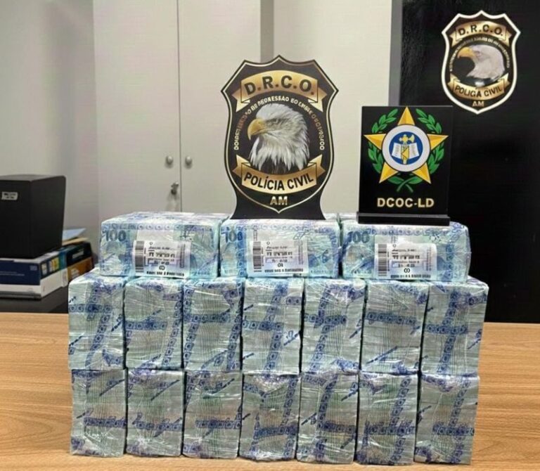Polícia desarticula esquema do Comando Vermelho no AM e impede saque de R$ 1,7 milhão