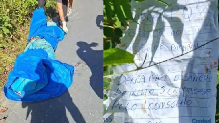 Corpo é encontrado decapitado e com bilhete atribuído a facção na AM-010, em Manaus